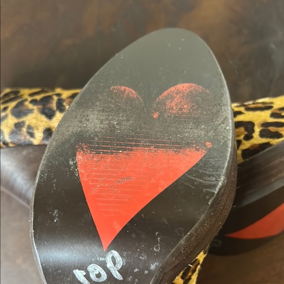 Luichiny Brown Stiletto Heels with Leopard Print Sz 8 - Picture 9 of 12